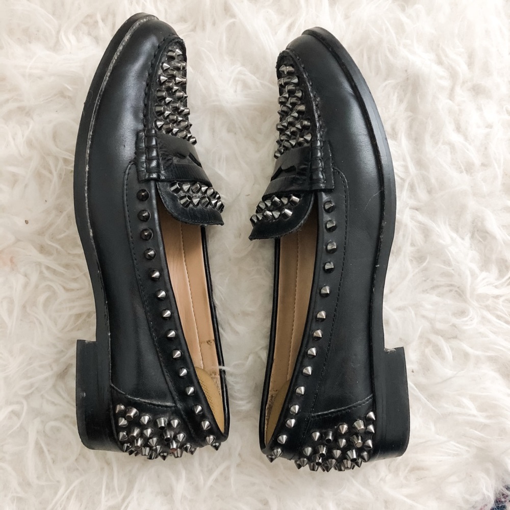 Zara studded loafers
